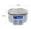 Limpador ultrassônico de 628ml, banho ultrassônico para peças de joias, óculos, placa de circuito, máquina de limpeza, limpador de joias por ultrassom