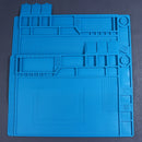 Tapete de silicone para solda, plataforma de mesa para estação de solda, reparo de celular, PC, ferramenta magnética de isolamento térmico, 1 unidade.