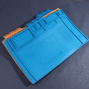 Tapete de silicone para solda, plataforma de mesa para estação de solda, reparo de celular, PC, ferramenta magnética de isolamento térmico, 1 unidade.