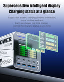 Estação de carregamento super rápida mecânica série G-POWER 115w/160w, porta usb tipo-c 15w pd qc3.0 gan, suporte de carregamento sem fio