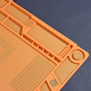 Tapete de silicone para solda, plataforma de mesa para estação de solda, reparo de celular, PC, ferramenta magnética de isolamento térmico, 1 unidade.