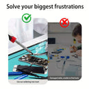 Tapete de solda resistente ao calor, isolamento, reparo de telefone, parafuso, conjunto de tapete de mesa de silicone para ferramentas de manutenção de mesa de trabalho
