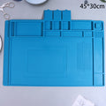 Tapete de silicone para solda, plataforma de mesa para estação de solda, reparo de celular, PC, ferramenta magnética de isolamento térmico, 1 unidade.