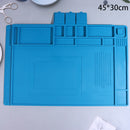 Tapete de silicone para solda, plataforma de mesa para estação de solda, reparo de celular, PC, ferramenta magnética de isolamento térmico, 1 unidade.
