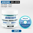 Fita Dessoldadora GOOT de Alta Qualidade com Fio de Cobre Trançado CP2015 1515 3015 3515 2515 Kit de Ferramentas para Remoção de Pasta de Solda BGA