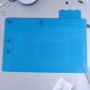 Tapete de silicone para solda, plataforma de mesa para estação de solda, reparo de celular, PC, ferramenta magnética de isolamento térmico, 1 unidade.