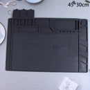 Tapete de silicone para solda, plataforma de mesa para estação de solda, reparo de celular, PC, ferramenta magnética de isolamento térmico, 1 unidade.