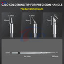 Ponta de Ferro de Solda MECHANIC C210 Sereis C210-TS/TI/SK, Ponta Substituta Universal Compatível com Estação de Solda T210, Ferramentas de Soldagem