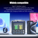Estação de carregamento super rápida mecânica série G-POWER 115w/160w, porta usb tipo-c 15w pd qc3.0 gan, suporte de carregamento sem fio