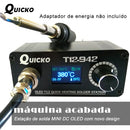 T12-942 OLED MINI estação de solda digital ferro de solda eletrônico versão DC portátil sem fonte de alimentação QUICKO