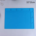 Tapete de silicone para solda, plataforma de mesa para estação de solda, reparo de celular, PC, ferramenta magnética de isolamento térmico, 1 unidade.