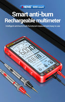 ANENG Digital Profissional Multímetro, sem contato Tester Tensão, Tela LCD Tester Atual, recarregável, AC, DC, 681
