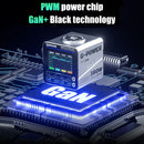 Estação de carregamento super rápida mecânica série G-POWER 115w/160w, porta usb tipo-c 15w pd qc3.0 gan, suporte de carregamento sem fio