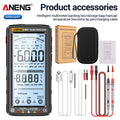 ANENG Digital Profissional Multímetro, sem contato Tester Tensão, Tela LCD Tester Atual, recarregável, AC, DC, 681