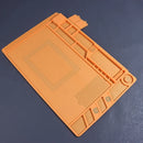 Tapete de silicone para solda, plataforma de mesa para estação de solda, reparo de celular, PC, ferramenta magnética de isolamento térmico, 1 unidade.