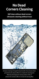 MECÂNICO IClean E08P Limpador ultrassônico para reparo de celular Câmera Placa-mãe Pinças Ferramenta de limpeza de ponta de ferro de solda