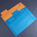 Tapete de silicone para solda, plataforma de mesa para estação de solda, reparo de celular, PC, ferramenta magnética de isolamento térmico, 1 unidade.