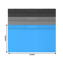 TE-713 tapete de trabalho extra grande para reparo de celular, plataforma de manutenção resistente a altas temperaturas, chip pcb, almofada de isolamento ic