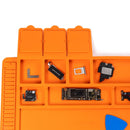 Tapete de silicone para solda, plataforma de mesa para estação de solda, reparo de celular, PC, ferramenta magnética de isolamento térmico, 1 unidade.