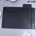 Tapete de silicone para solda, plataforma de mesa para estação de solda, reparo de celular, PC, ferramenta magnética de isolamento térmico, 1 unidade.