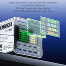 Estação de carregamento super rápida mecânica série G-POWER 115w/160w, porta usb tipo-c 15w pd qc3.0 gan, suporte de carregamento sem fio