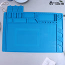 Tapete de silicone para solda, plataforma de mesa para estação de solda, reparo de celular, PC, ferramenta magnética de isolamento térmico, 1 unidade.