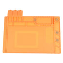 Tapete de silicone para solda, plataforma de mesa para estação de solda, reparo de celular, PC, ferramenta magnética de isolamento térmico, 1 unidade.