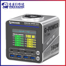 Estação de carregamento super rápida mecânica série G-POWER 115w/160w, porta usb tipo-c 15w pd qc3.0 gan, suporte de carregamento sem fio
